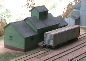 model railroad shed