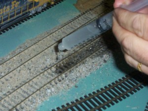 Ballasting track