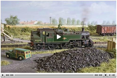 model railroad scenery video