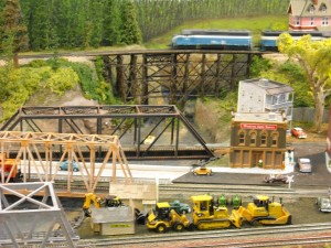 model trains layout