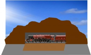 model train tunnel access