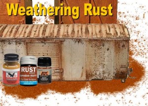 model railroad weathering rust