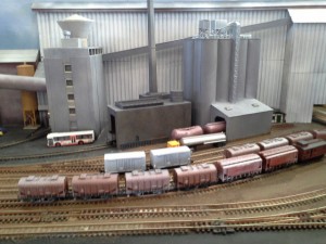 model train silos