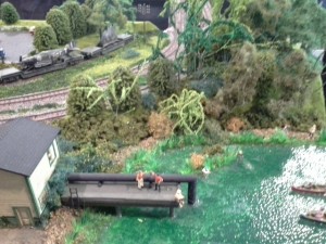 model railroad water