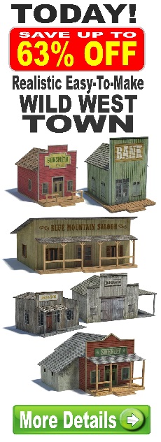 wild west town model