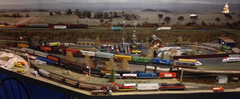 Ho model train setup