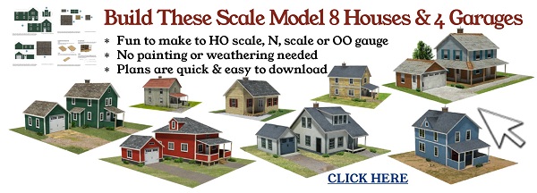 model scale railroad houses to construct ho scale n scale oo gauge