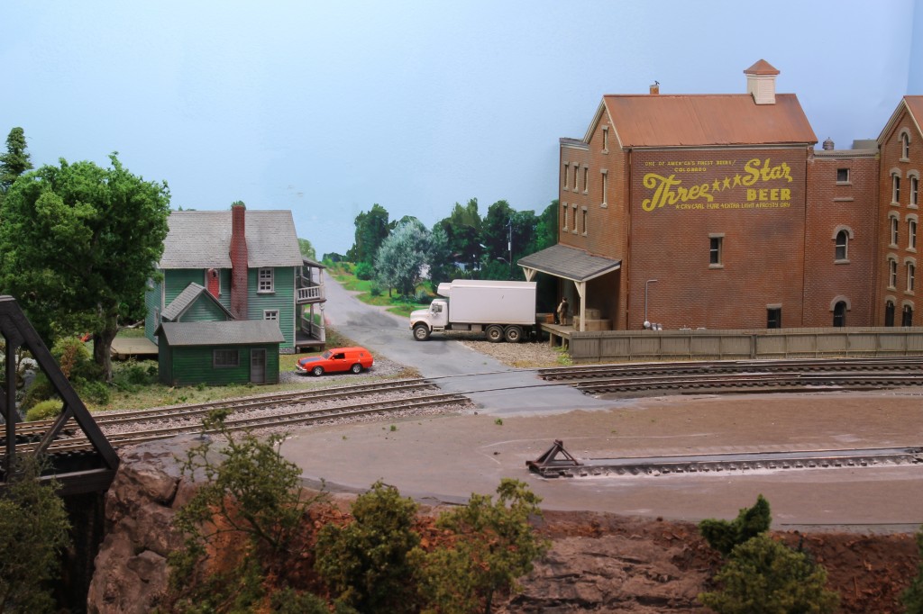 model railroad backdrop