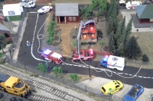 model railway fire